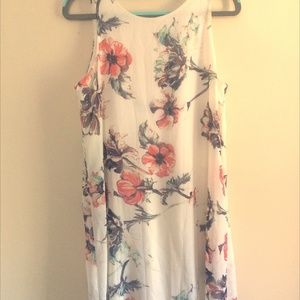 floral white dress